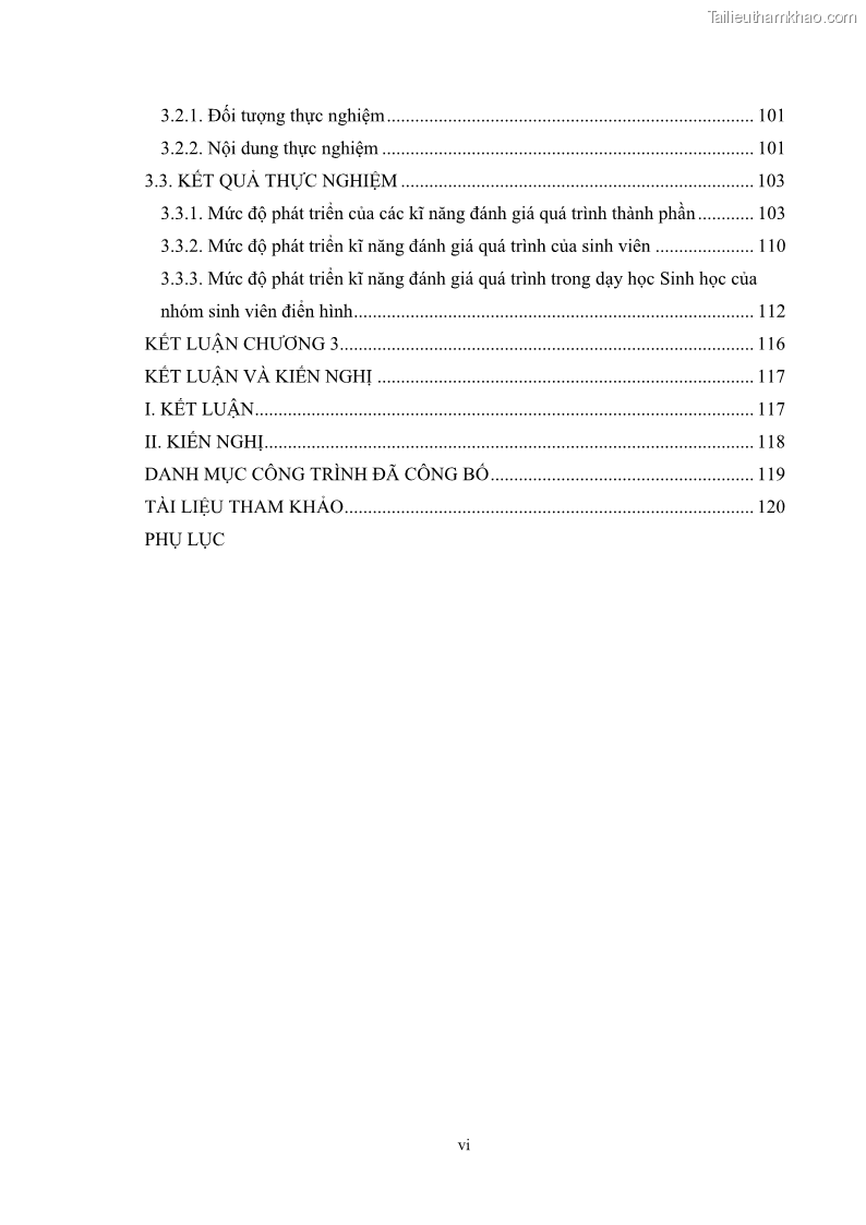 Luận án tiến sĩ khoa học giáo dục Rèn luyện cho sinh viên đại học sư phạm kĩ năng đánh giá quá trình trong dạy học sinh học ở trường phổ thông - 1 Trang 8