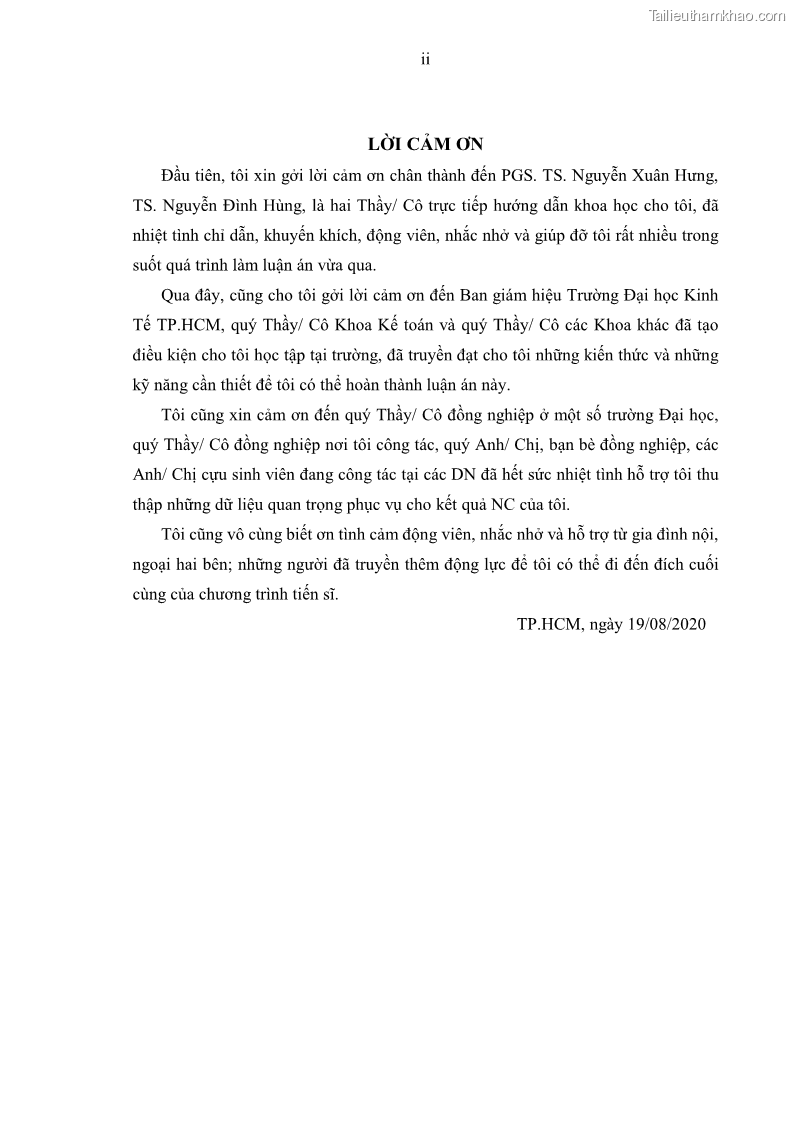 Luận án tiến sĩ kinh tế Ảnh hưởng của rủi ro công nghệ thông tin đến chất lượng thông tin kế toán trong các doanh nghiệp tại Việt Nam - 1 Trang 4