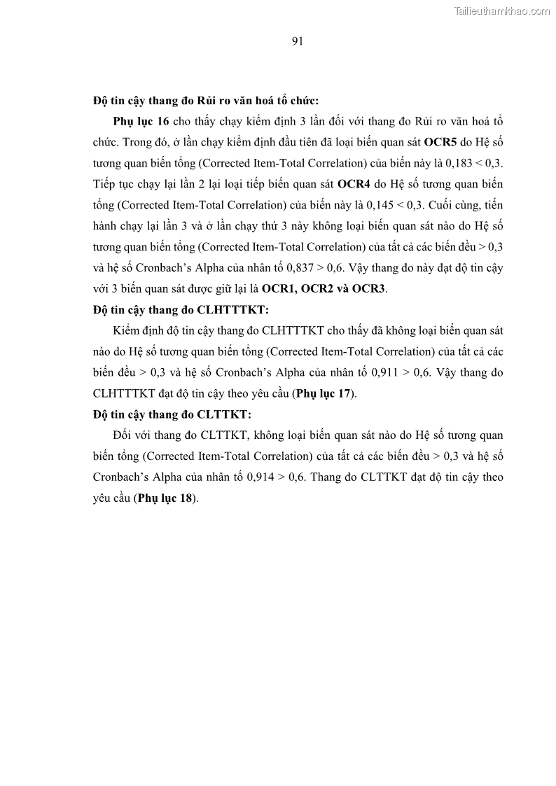 Luận án tiến sĩ kinh tế Ảnh hưởng của rủi ro công nghệ thông tin đến chất lượng thông tin kế toán trong các doanh nghiệp tại Việt Nam - 10 Trang 109
