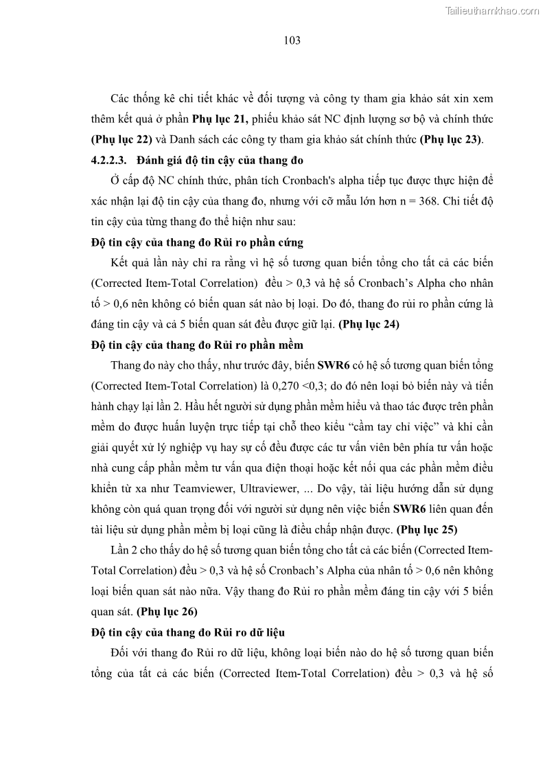 Luận án tiến sĩ kinh tế Ảnh hưởng của rủi ro công nghệ thông tin đến chất lượng thông tin kế toán trong các doanh nghiệp tại Việt Nam - 11 Trang 121