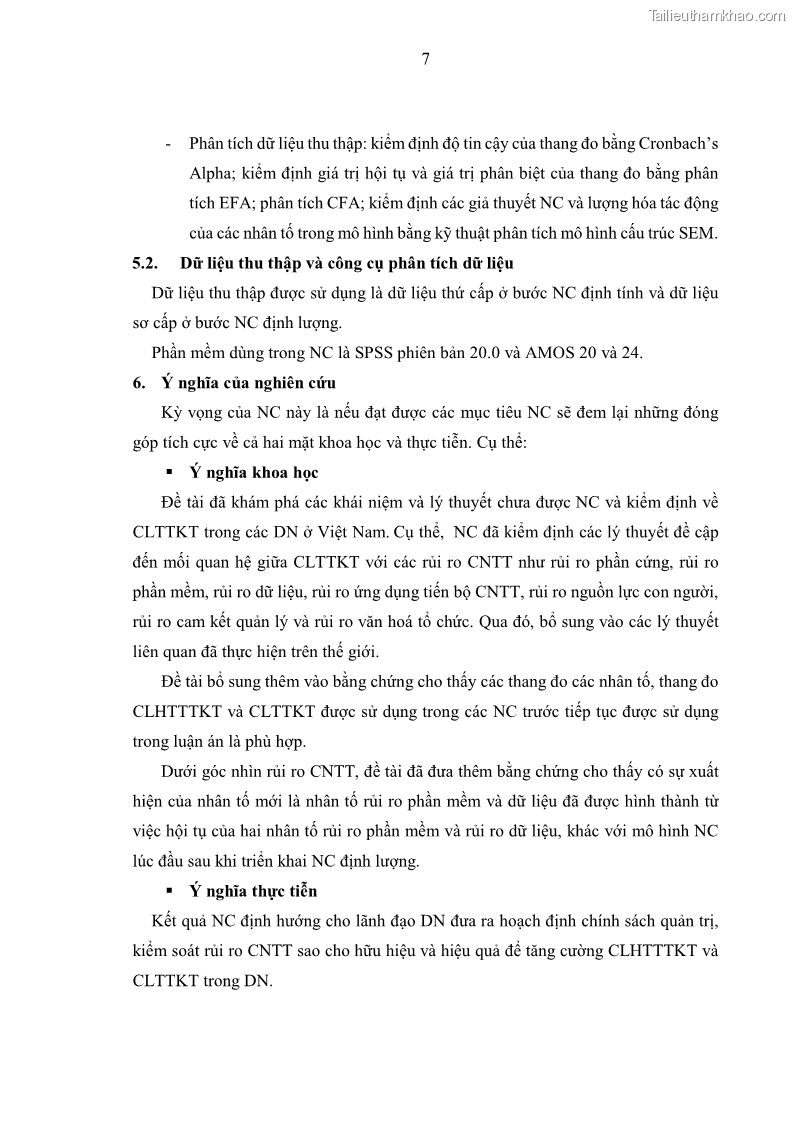 Luận án tiến sĩ kinh tế Ảnh hưởng của rủi ro công nghệ thông tin đến chất lượng thông tin kế toán trong các doanh nghiệp tại Việt Nam - 3 Trang 25