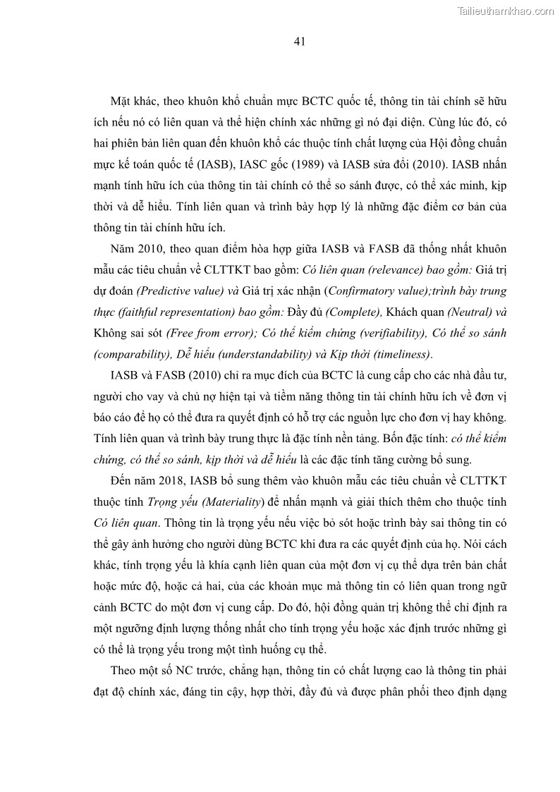 Luận án tiến sĩ kinh tế Ảnh hưởng của rủi ro công nghệ thông tin đến chất lượng thông tin kế toán trong các doanh nghiệp tại Việt Nam - 5 Trang 59
