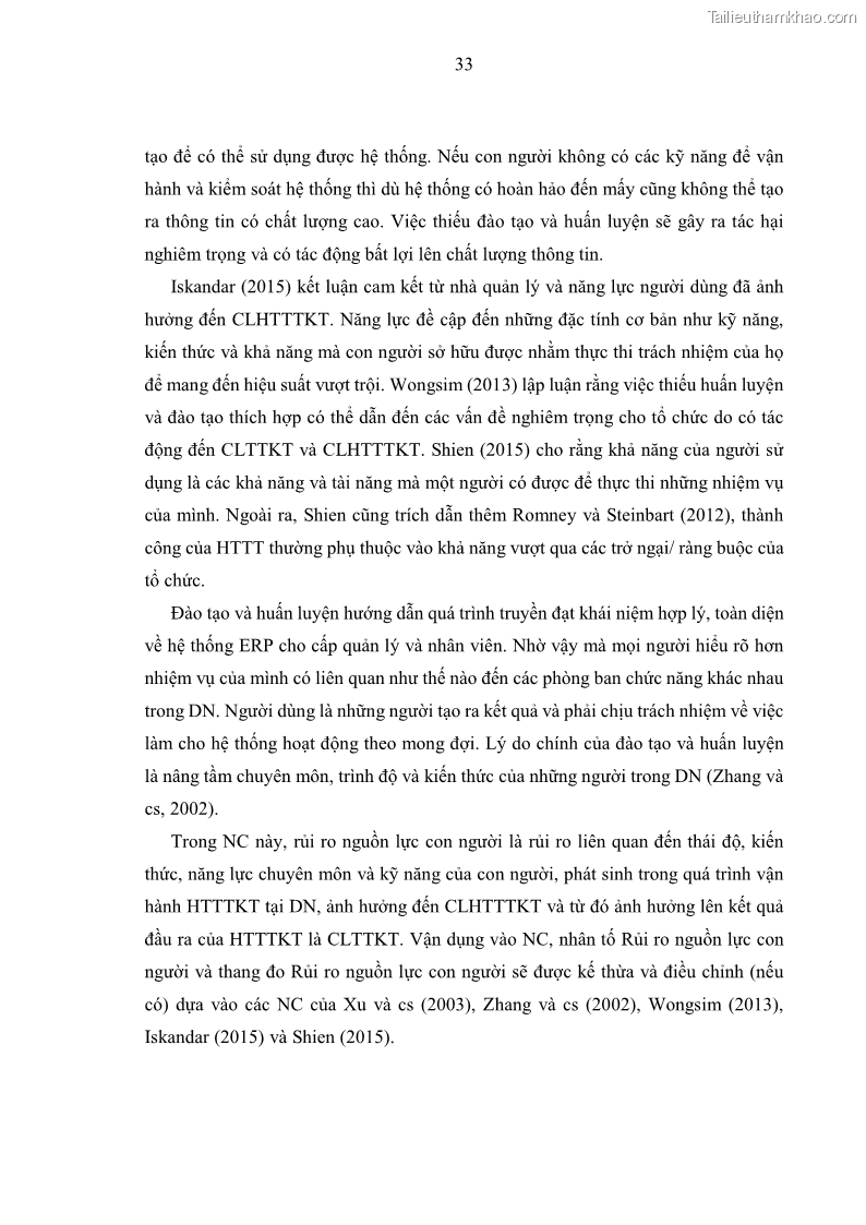 Luận án tiến sĩ kinh tế Ảnh hưởng của rủi ro công nghệ thông tin đến chất lượng thông tin kế toán trong các doanh nghiệp tại Việt Nam - 5 Trang 51