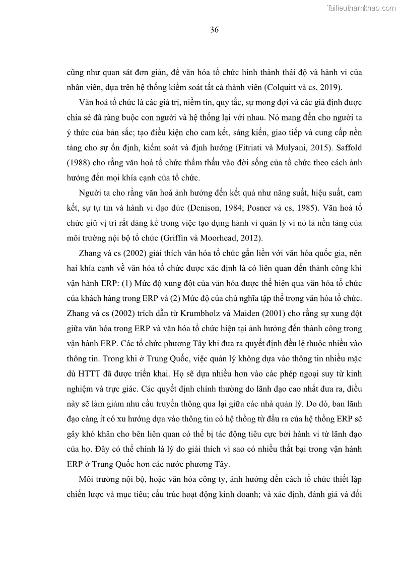 Luận án tiến sĩ kinh tế Ảnh hưởng của rủi ro công nghệ thông tin đến chất lượng thông tin kế toán trong các doanh nghiệp tại Việt Nam - 5 Trang 54