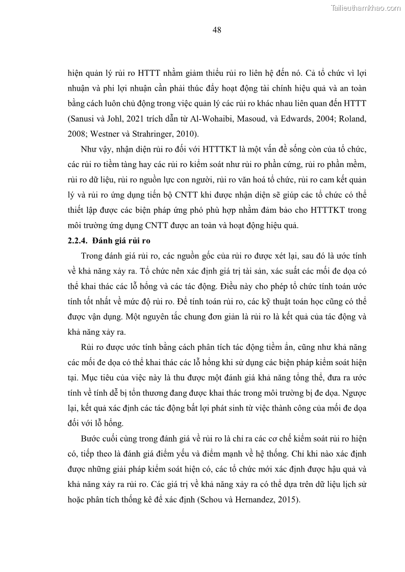Luận án tiến sĩ kinh tế Ảnh hưởng của rủi ro công nghệ thông tin đến chất lượng thông tin kế toán trong các doanh nghiệp tại Việt Nam - 6 Trang 66