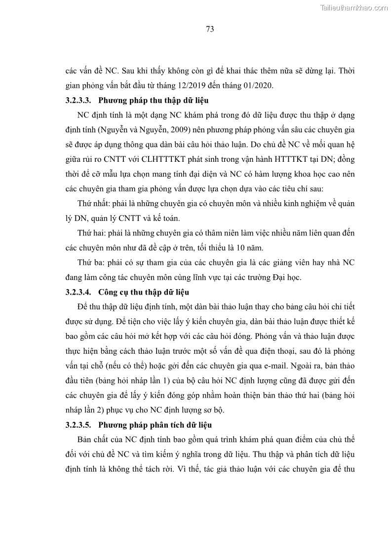 Luận án tiến sĩ kinh tế Ảnh hưởng của rủi ro công nghệ thông tin đến chất lượng thông tin kế toán trong các doanh nghiệp tại Việt Nam - 8 Trang 91