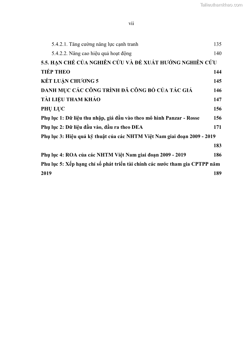 Luận án tiến sĩ kinh tế Ảnh hưởng của thâm nhập ngân hàng nước ngoài đến cạnh tranh và hiệu quả của các NHTM Việt Nam - 1 Trang 9