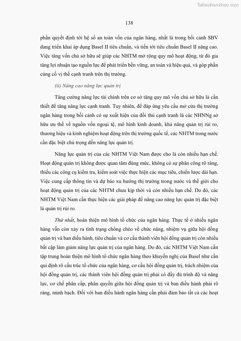 Luận án tiến sĩ kinh tế Ảnh hưởng của thâm nhập ngân hàng nước ngoài đến cạnh tranh và hiệu quả của các NHTM Việt Nam - 13 Trang 154