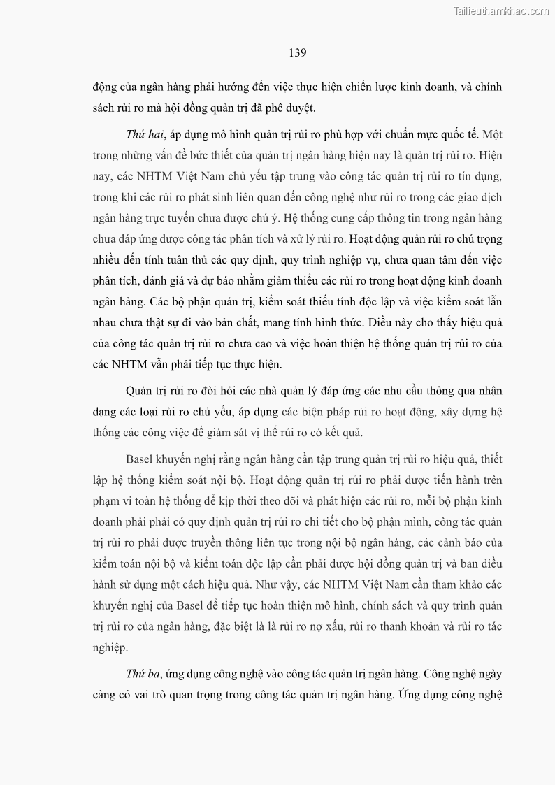 Luận án tiến sĩ kinh tế Ảnh hưởng của thâm nhập ngân hàng nước ngoài đến cạnh tranh và hiệu quả của các NHTM Việt Nam - 13 Trang 155