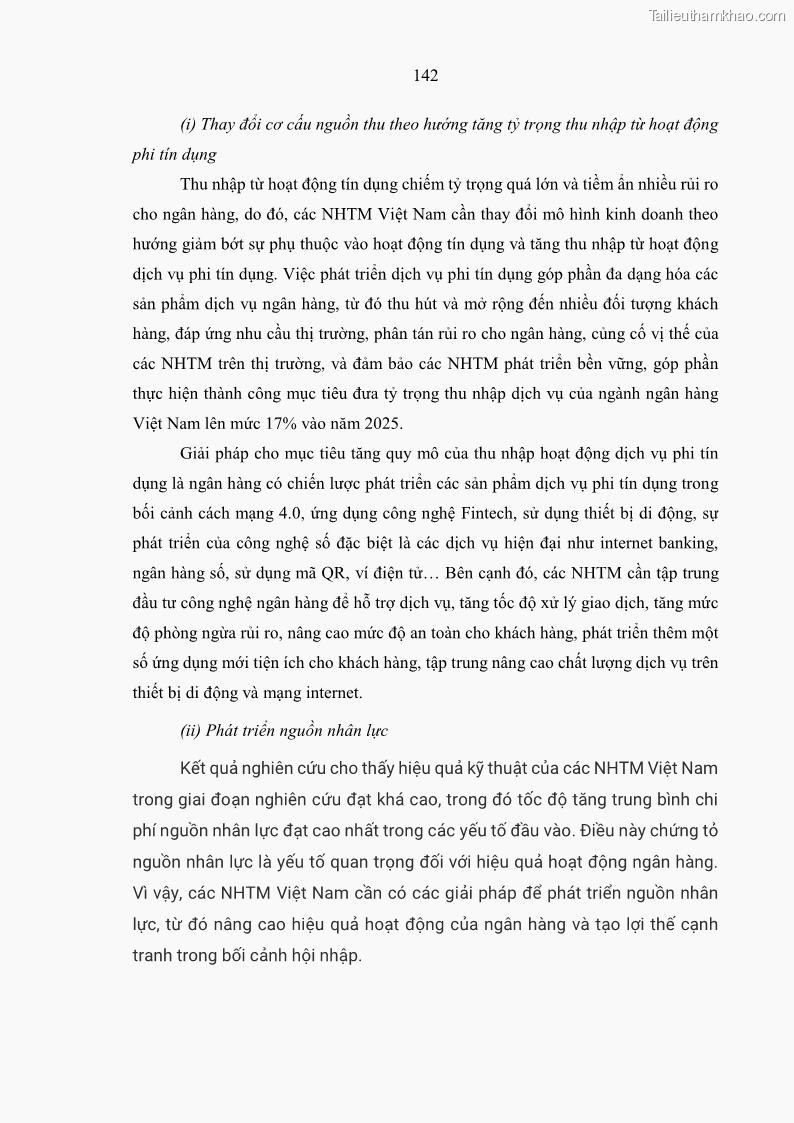 Luận án tiến sĩ kinh tế Ảnh hưởng của thâm nhập ngân hàng nước ngoài đến cạnh tranh và hiệu quả của các NHTM Việt Nam - 14 Trang 158