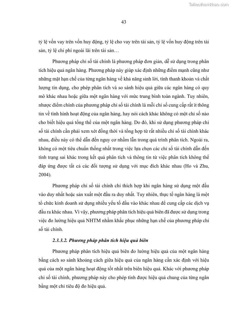 Luận án tiến sĩ kinh tế Ảnh hưởng của thâm nhập ngân hàng nước ngoài đến cạnh tranh và hiệu quả của các NHTM Việt Nam - 5 Trang 59