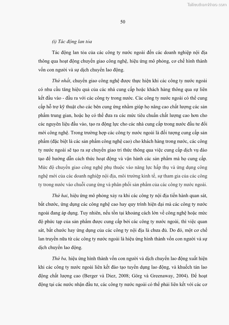 Luận án tiến sĩ kinh tế Ảnh hưởng của thâm nhập ngân hàng nước ngoài đến cạnh tranh và hiệu quả của các NHTM Việt Nam - 6 Trang 66