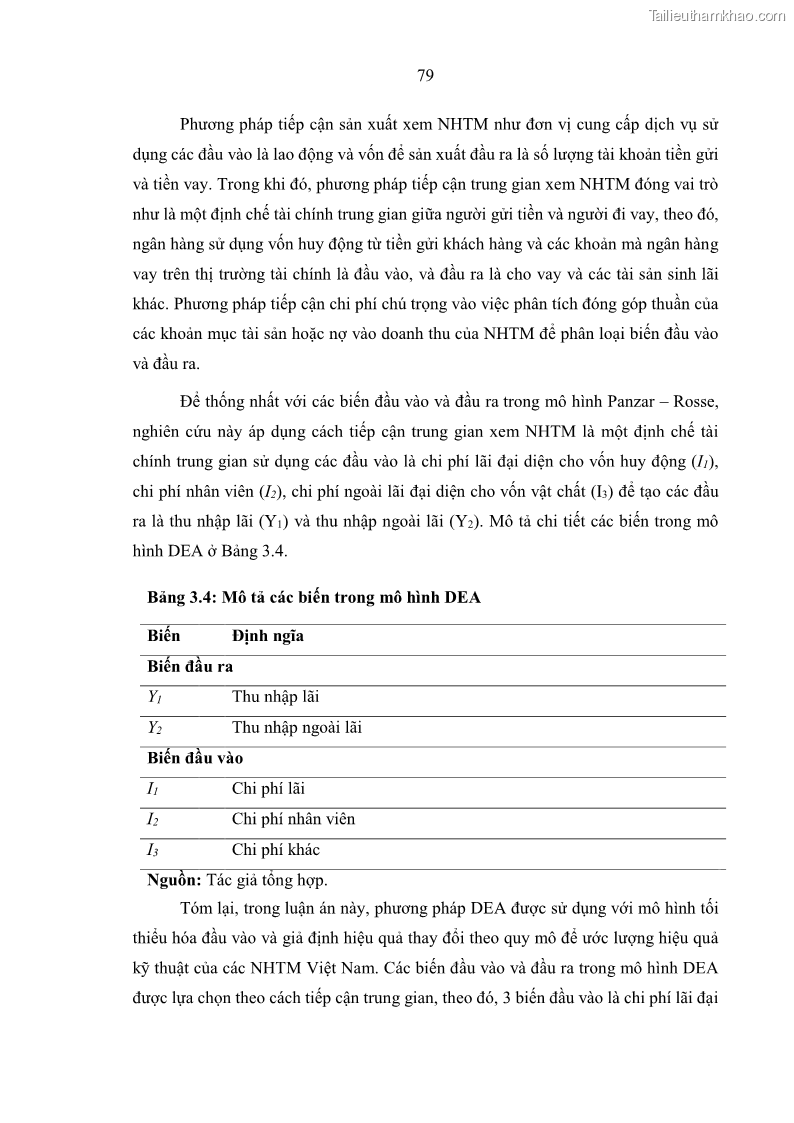 Luận án tiến sĩ kinh tế Ảnh hưởng của thâm nhập ngân hàng nước ngoài đến cạnh tranh và hiệu quả của các NHTM Việt Nam - 8 Trang 95