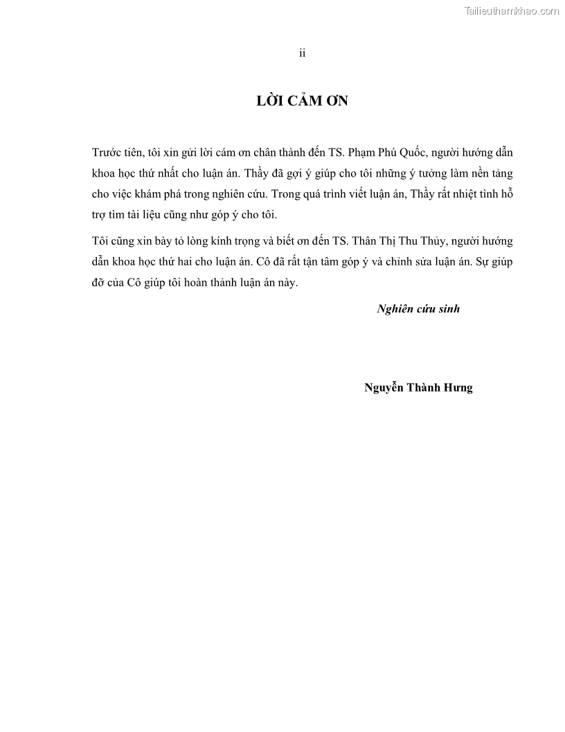 Luận án tiến sĩ kinh tế Biến động tỷ suất sinh lợi thị trường chứng khoán, hiệu quả và rủi ro: Bằng chứng thực nghiệm từ các ngân hàng thương mại Việt Nam niêm yết - 1 Trang 4