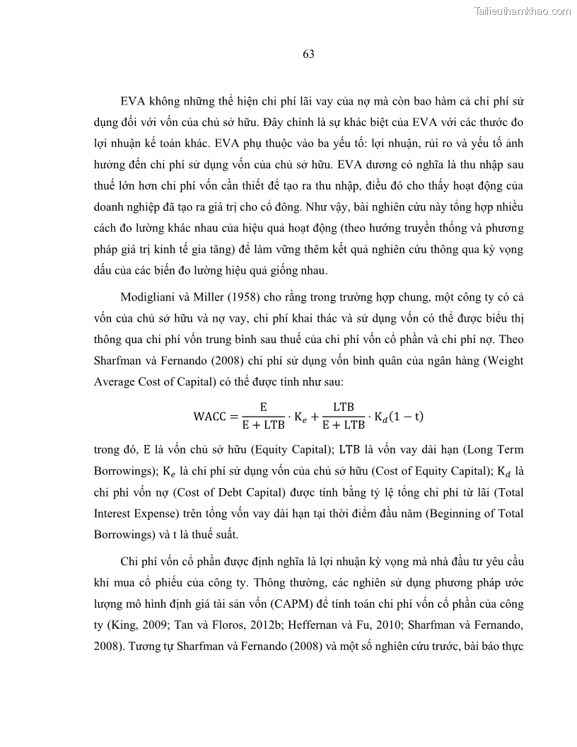 Luận án tiến sĩ kinh tế Biến động tỷ suất sinh lợi thị trường chứng khoán, hiệu quả và rủi ro: Bằng chứng thực nghiệm từ các ngân hàng thương mại Việt Nam niêm yết - 7 Trang 78