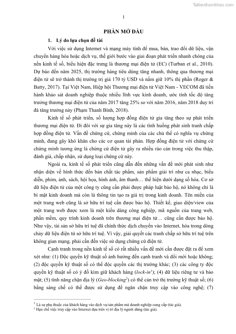 Luận án tiến sĩ luật Pháp luật Việt Nam về chứng cứ điện tử - 1 Trang 11
