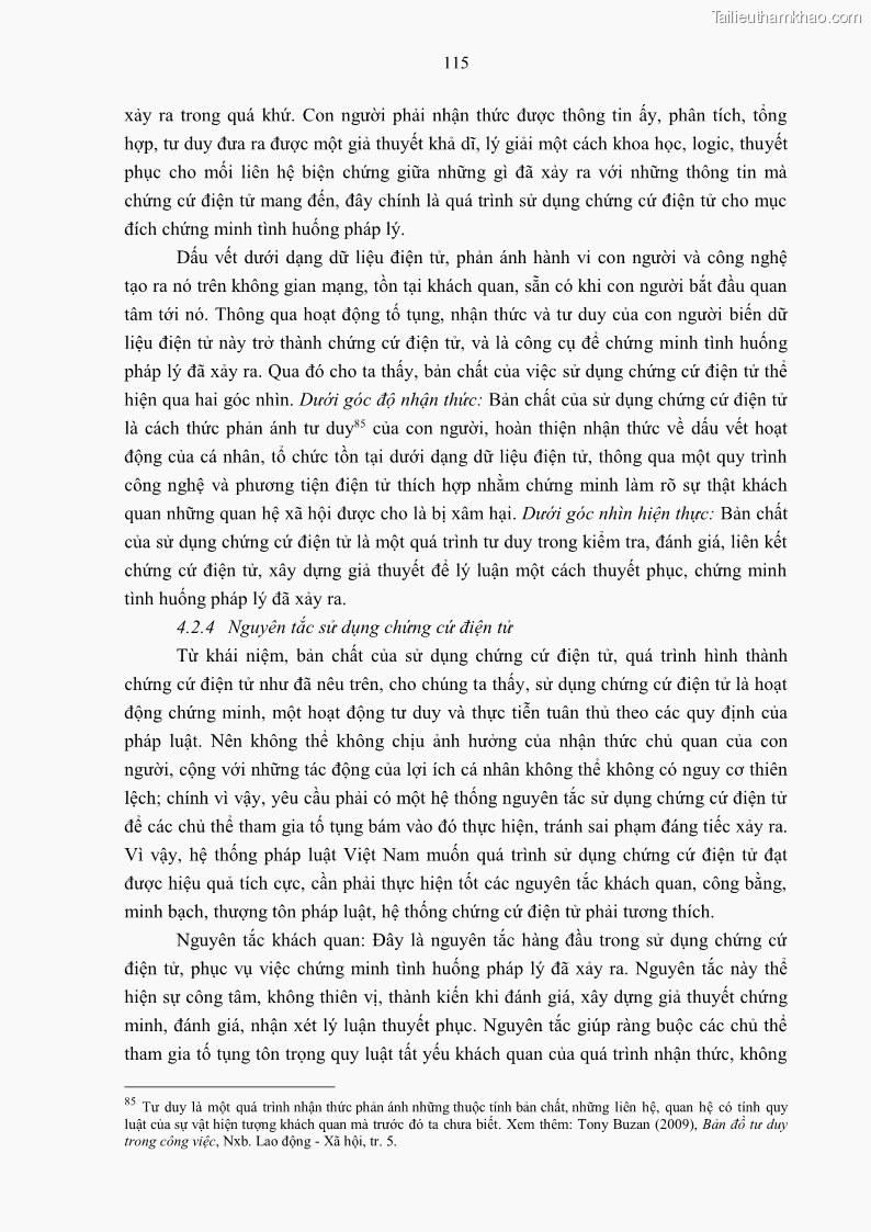 Luận án tiến sĩ luật Pháp luật Việt Nam về chứng cứ điện tử - 11 Trang 125