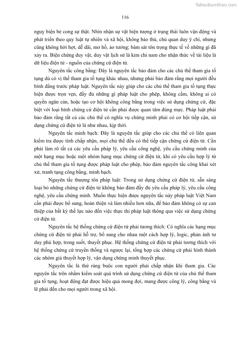 Luận án tiến sĩ luật Pháp luật Việt Nam về chứng cứ điện tử - 11 Trang 126