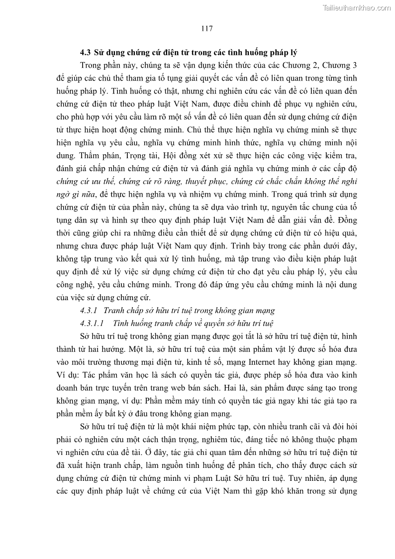 Luận án tiến sĩ luật Pháp luật Việt Nam về chứng cứ điện tử - 11 Trang 127