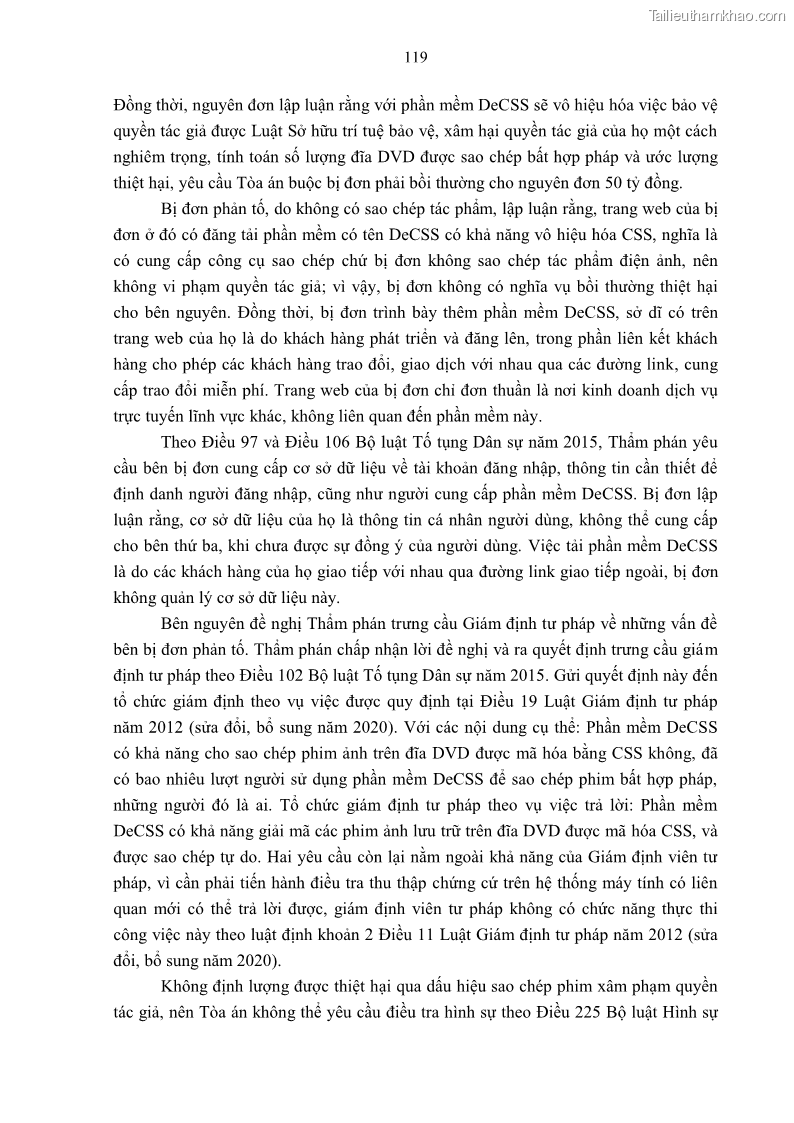 Luận án tiến sĩ luật Pháp luật Việt Nam về chứng cứ điện tử - 11 Trang 129