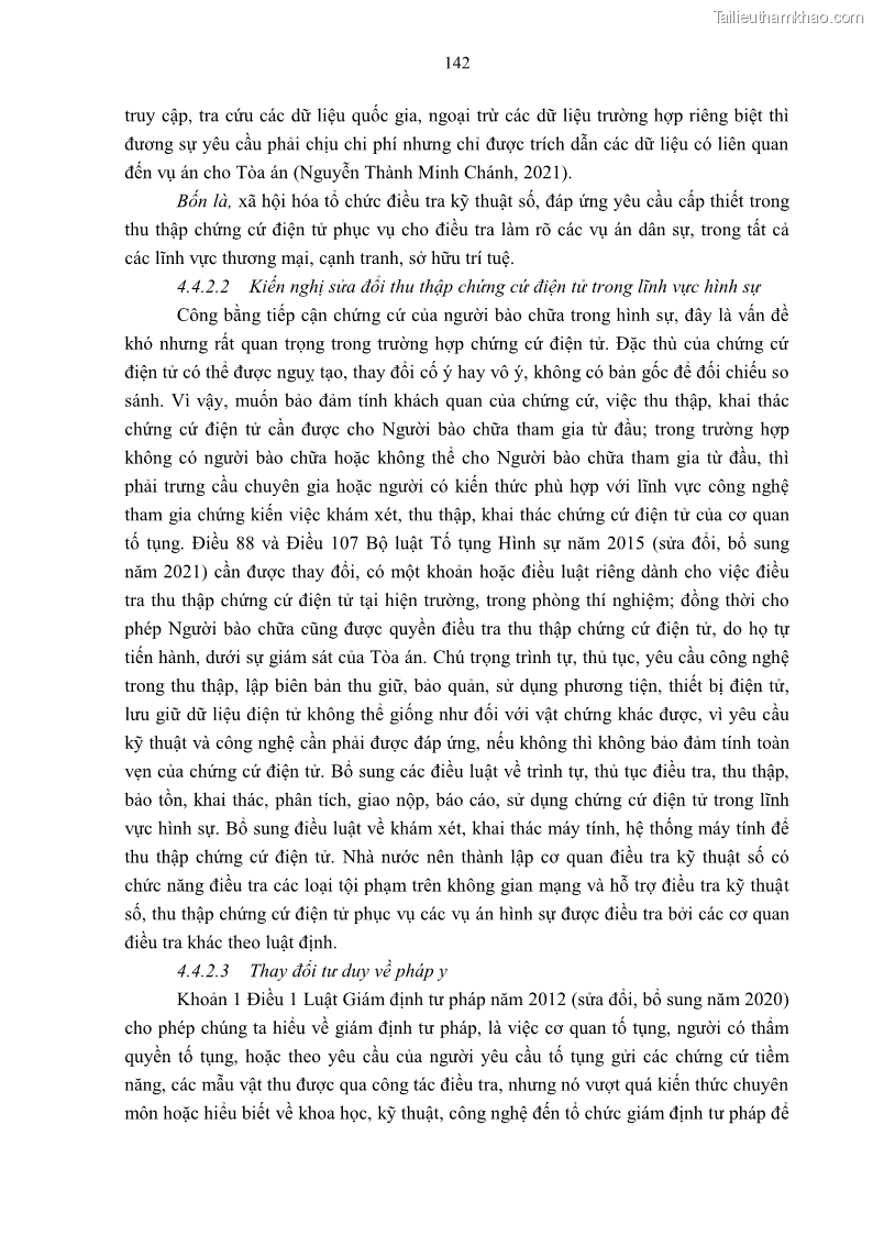 Luận án tiến sĩ luật Pháp luật Việt Nam về chứng cứ điện tử - 13 Trang 152