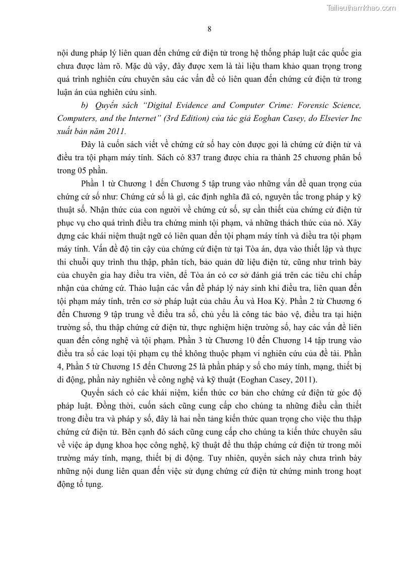 Luận án tiến sĩ luật Pháp luật Việt Nam về chứng cứ điện tử - 2 Trang 18