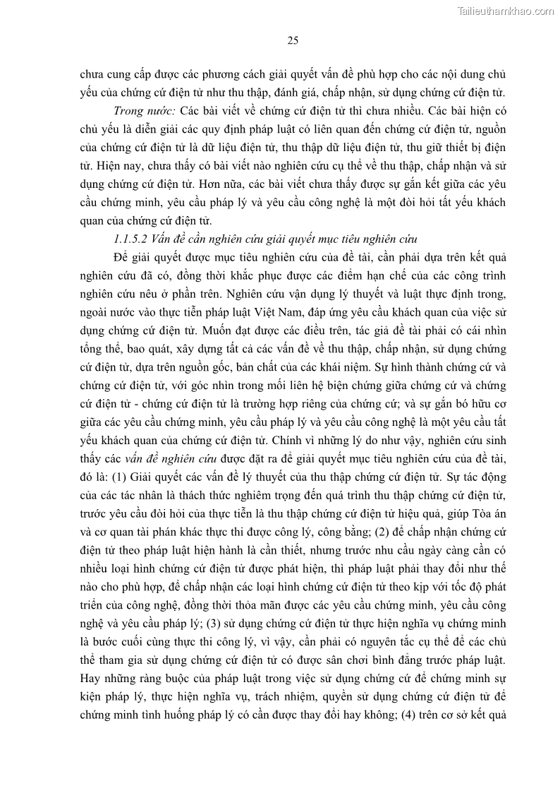Luận án tiến sĩ luật Pháp luật Việt Nam về chứng cứ điện tử - 3 Trang 35