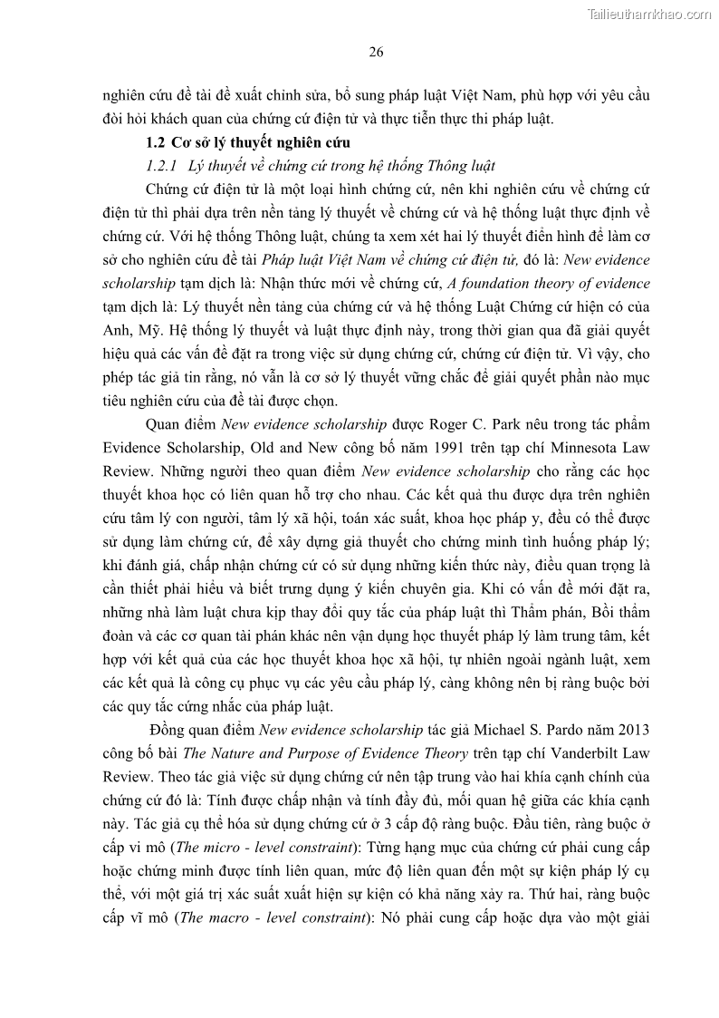 Luận án tiến sĩ luật Pháp luật Việt Nam về chứng cứ điện tử - 3 Trang 36
