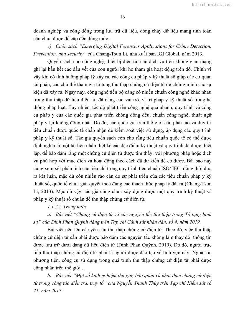 Luận án tiến sĩ luật Pháp luật Việt Nam về chứng cứ điện tử - 3 Trang 26