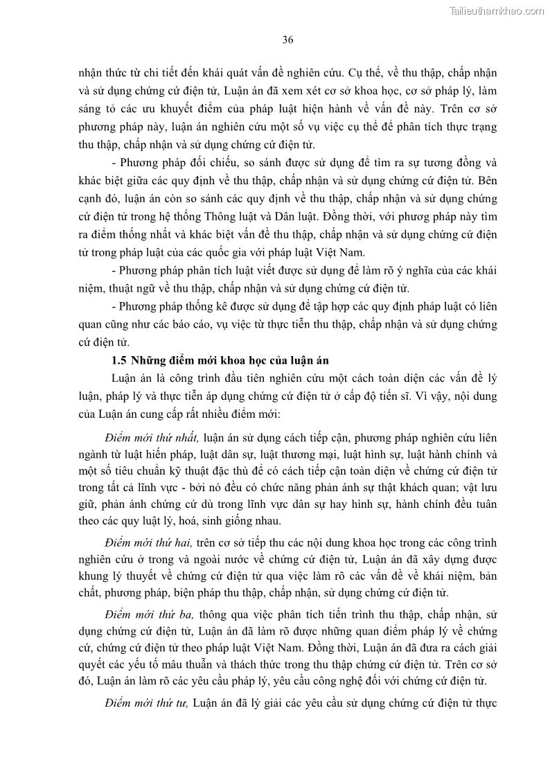 Luận án tiến sĩ luật Pháp luật Việt Nam về chứng cứ điện tử - 4 Trang 46