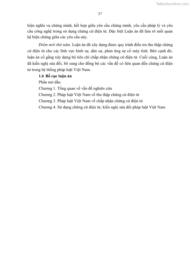 Luận án tiến sĩ luật Pháp luật Việt Nam về chứng cứ điện tử - 4 Trang 47