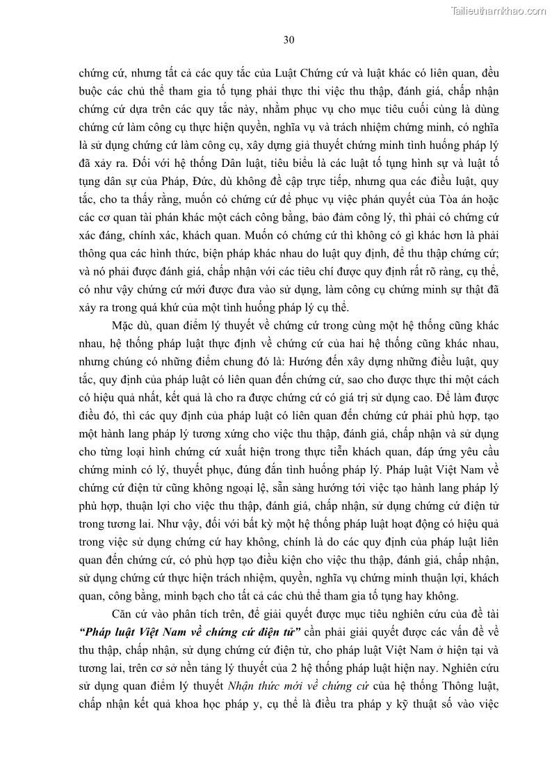 Luận án tiến sĩ luật Pháp luật Việt Nam về chứng cứ điện tử - 4 Trang 40