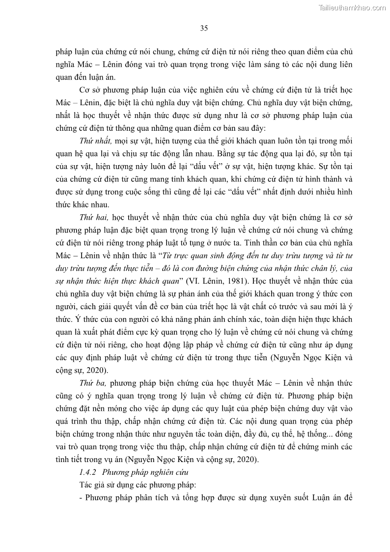 Luận án tiến sĩ luật Pháp luật Việt Nam về chứng cứ điện tử - 4 Trang 45