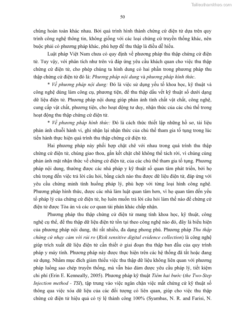 Luận án tiến sĩ luật Pháp luật Việt Nam về chứng cứ điện tử - 5 Trang 60