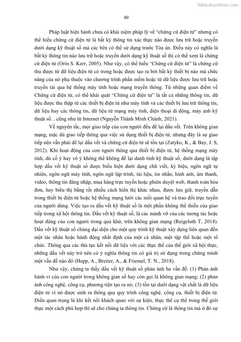 Luận án tiến sĩ luật Pháp luật Việt Nam về chứng cứ điện tử - 5 Trang 50
