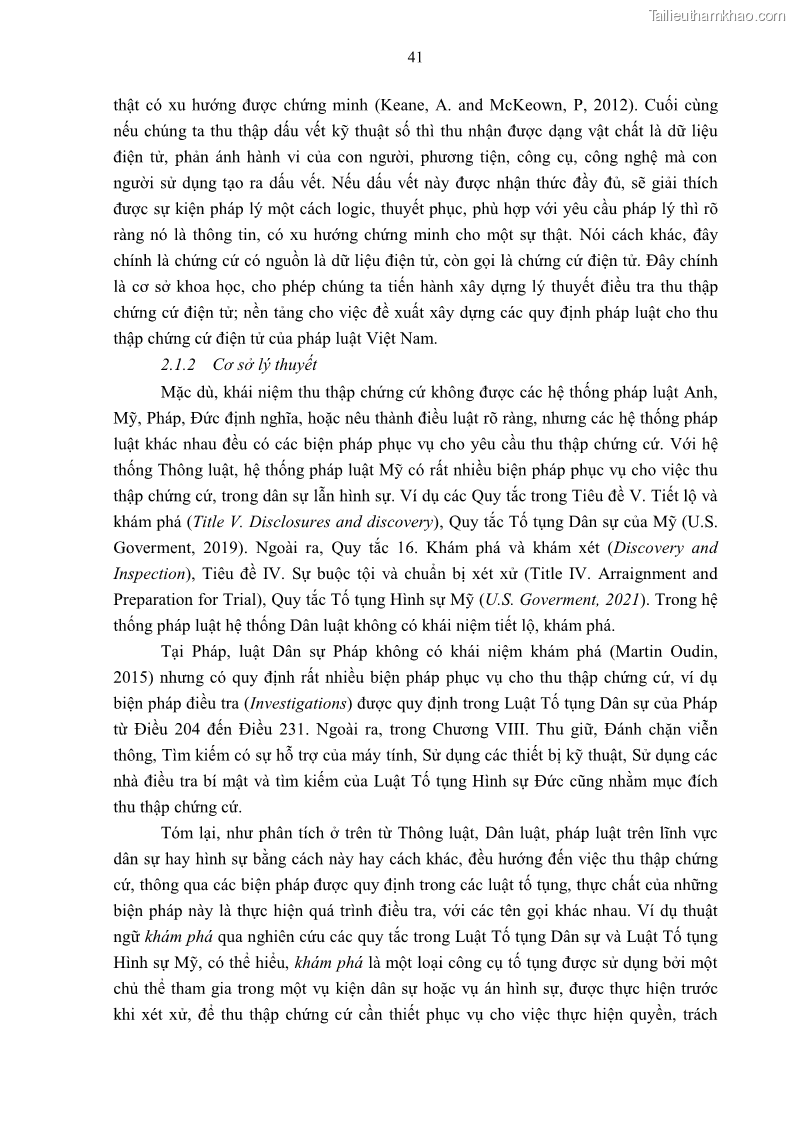 Luận án tiến sĩ luật Pháp luật Việt Nam về chứng cứ điện tử - 5 Trang 51
