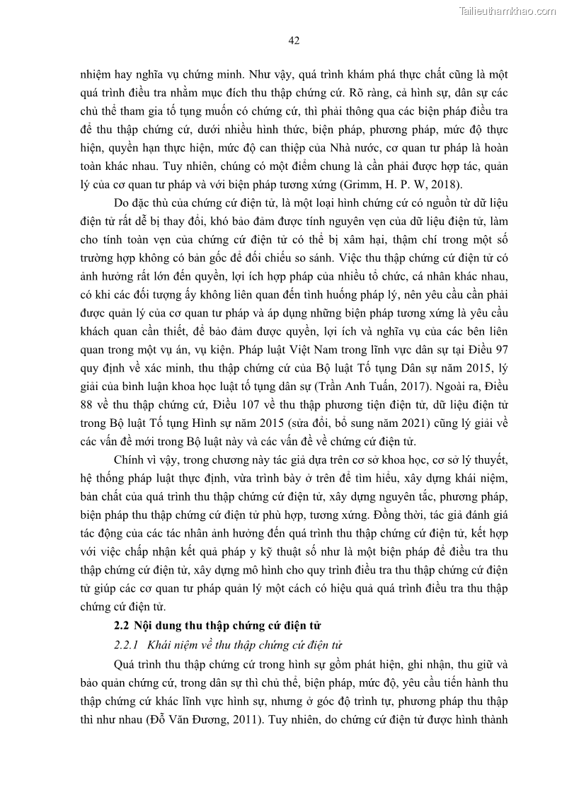 Luận án tiến sĩ luật Pháp luật Việt Nam về chứng cứ điện tử - 5 Trang 52