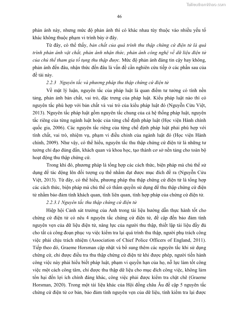 Luận án tiến sĩ luật Pháp luật Việt Nam về chứng cứ điện tử - 5 Trang 56