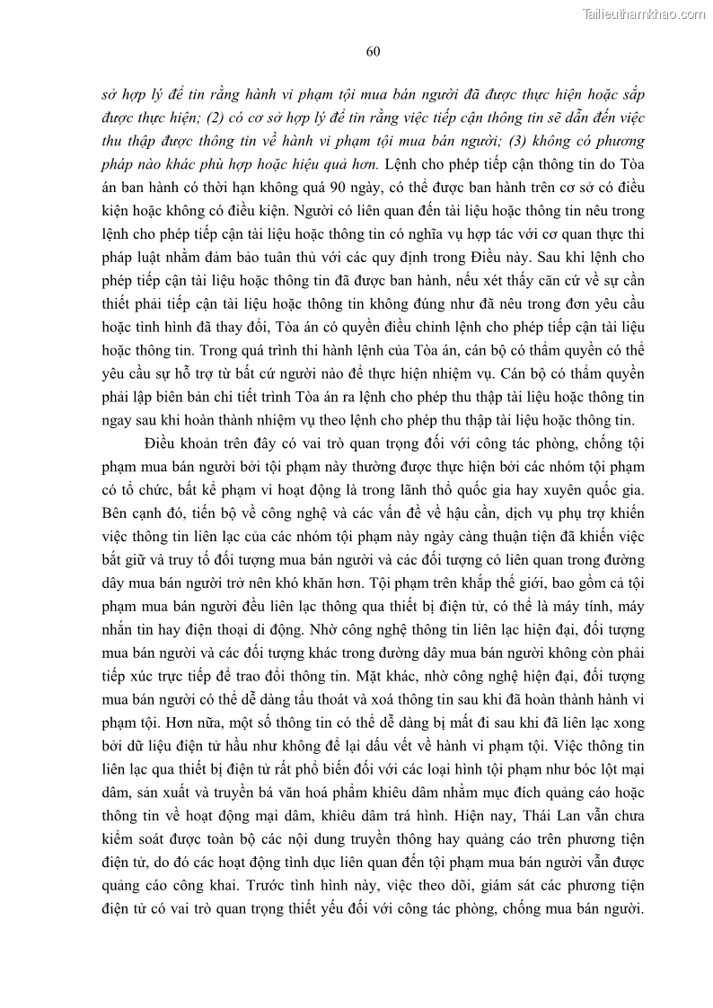Luận án tiến sĩ luật Pháp luật Việt Nam về chứng cứ điện tử - 6 Trang 70