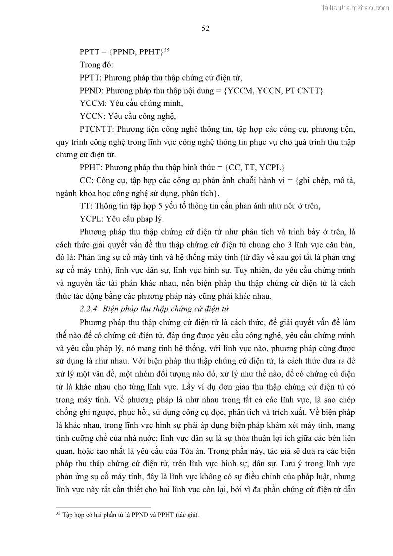 Luận án tiến sĩ luật Pháp luật Việt Nam về chứng cứ điện tử - 6 Trang 62