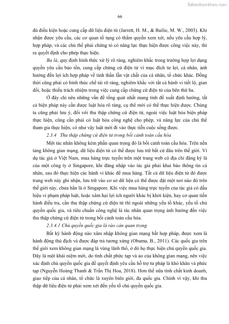 Luận án tiến sĩ luật Pháp luật Việt Nam về chứng cứ điện tử - 7 Trang 76