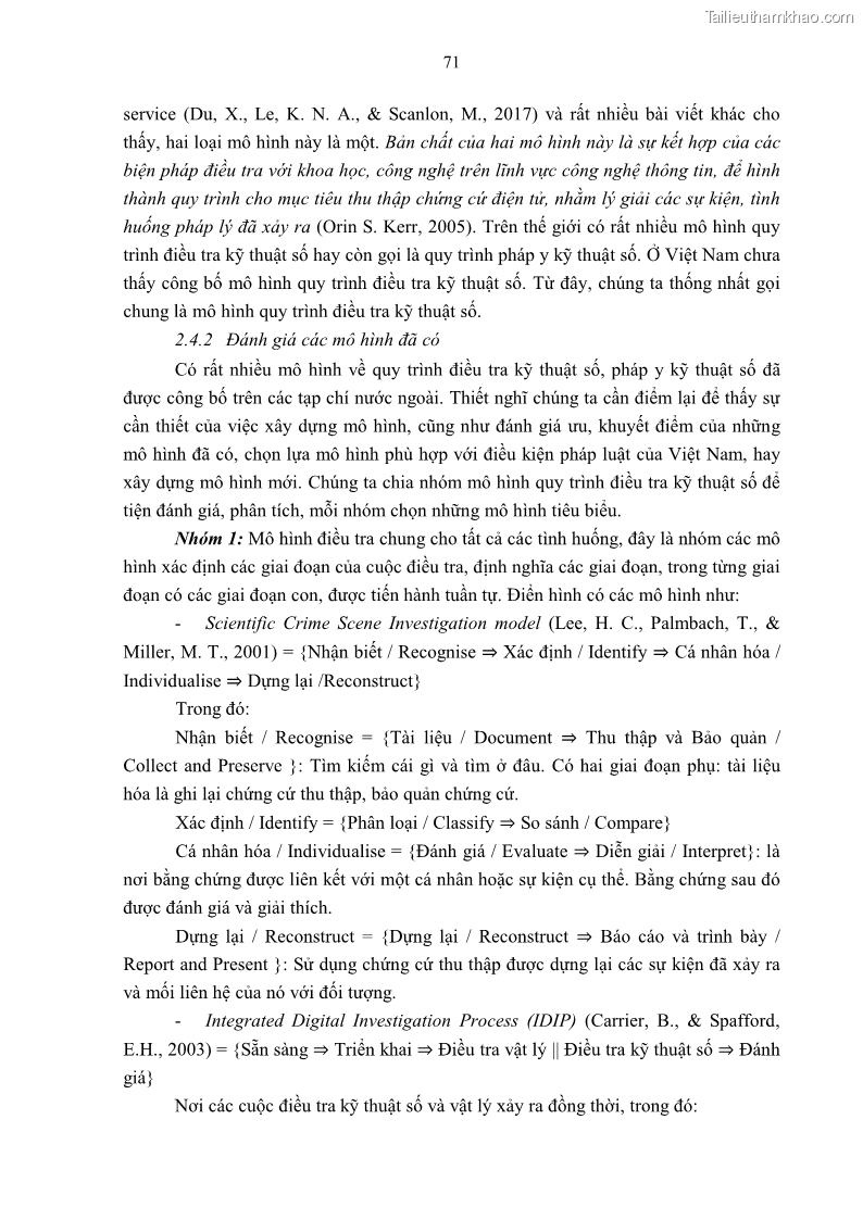 Luận án tiến sĩ luật Pháp luật Việt Nam về chứng cứ điện tử - 7 Trang 81