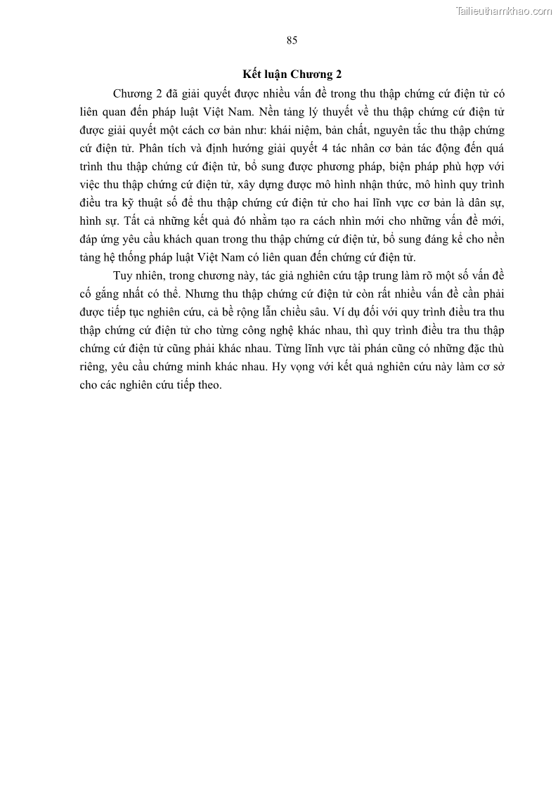 Luận án tiến sĩ luật Pháp luật Việt Nam về chứng cứ điện tử - 8 Trang 95