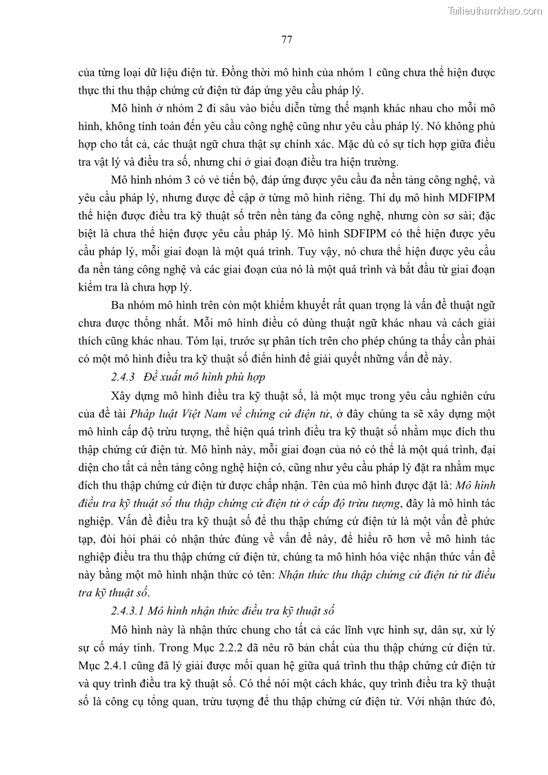 Luận án tiến sĩ luật Pháp luật Việt Nam về chứng cứ điện tử - 8 Trang 87