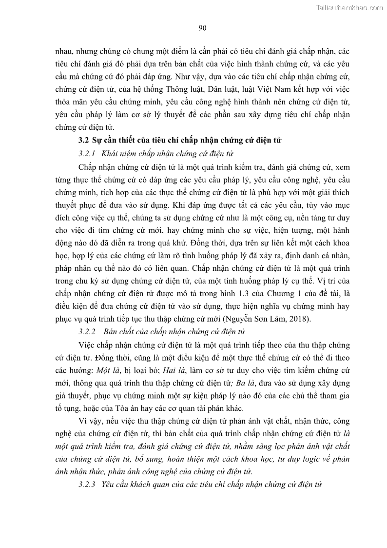 Luận án tiến sĩ luật Pháp luật Việt Nam về chứng cứ điện tử - 9 Trang 100
