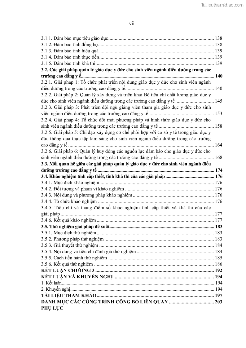 Luận án tiến sĩ quản lý giáo dục Quản lý giáo dục y đức cho sinh viên ngành điều dưỡng trong các trường cao đẳng y tế - 1 Trang 9