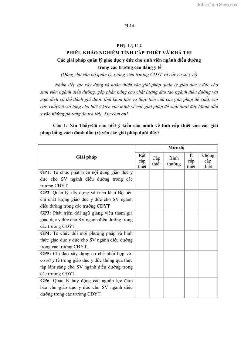 Luận án tiến sĩ quản lý giáo dục Quản lý giáo dục y đức cho sinh viên ngành điều dưỡng trong các trường cao đẳng y tế - 20 Trang 229