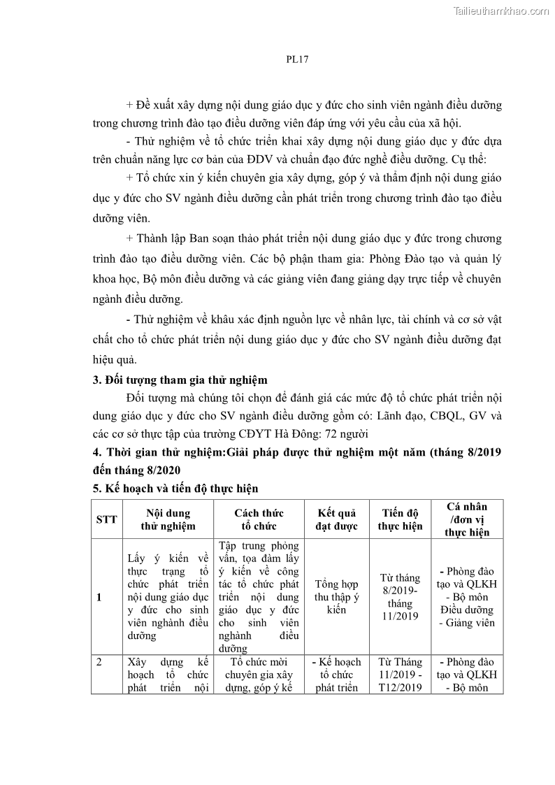 Luận án tiến sĩ quản lý giáo dục Quản lý giáo dục y đức cho sinh viên ngành điều dưỡng trong các trường cao đẳng y tế - 20 Trang 232