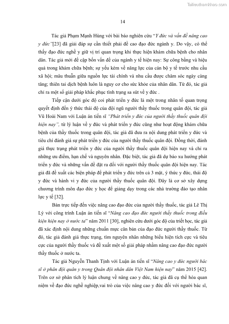 Luận án tiến sĩ quản lý giáo dục Quản lý giáo dục y đức cho sinh viên ngành điều dưỡng trong các trường cao đẳng y tế - 3 Trang 26