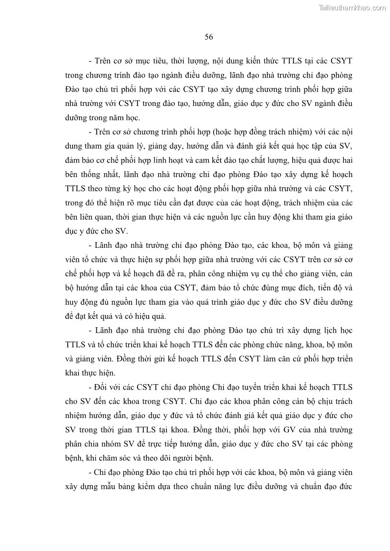 Luận án tiến sĩ quản lý giáo dục Quản lý giáo dục y đức cho sinh viên ngành điều dưỡng trong các trường cao đẳng y tế - 6 Trang 68